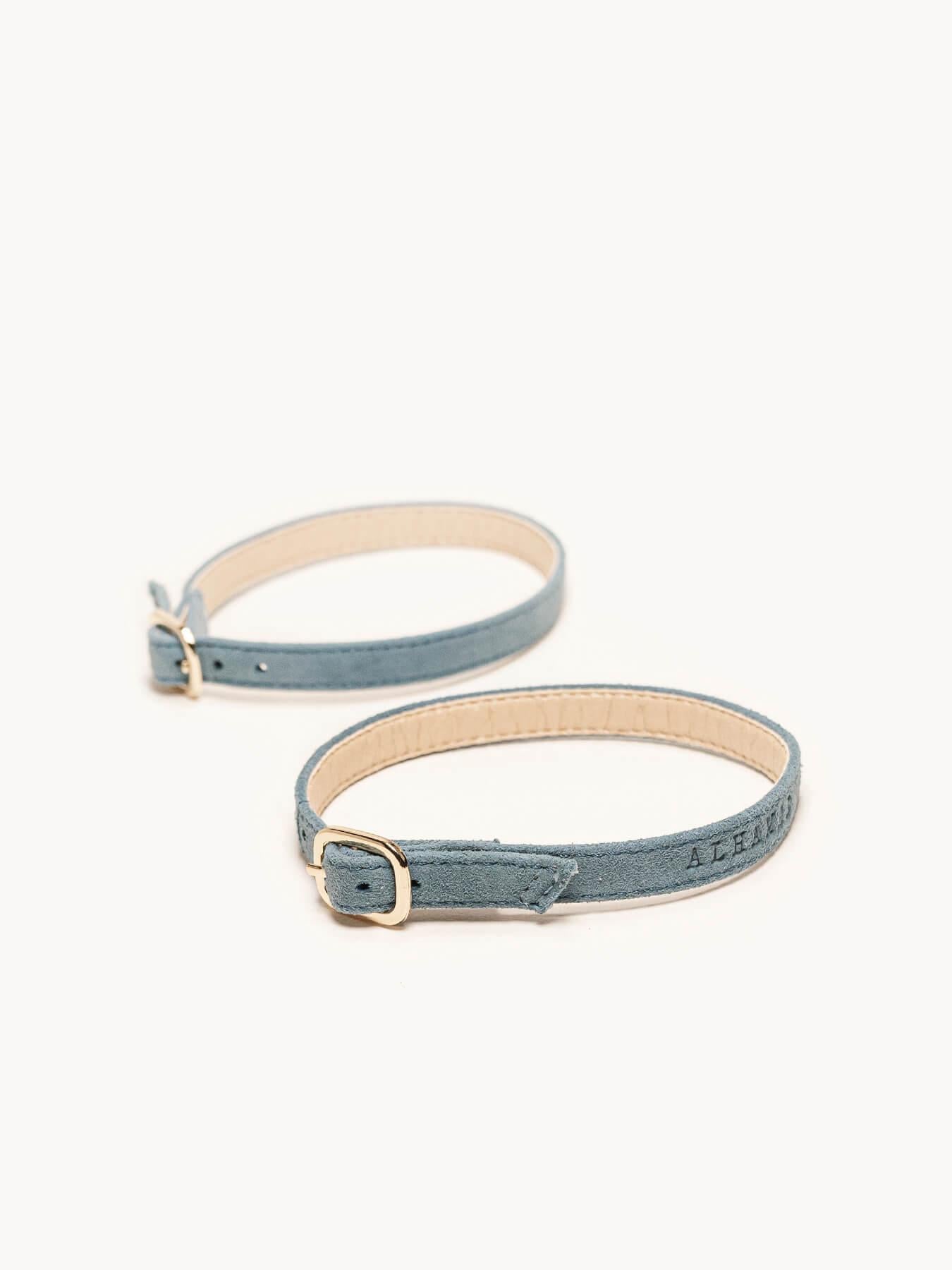 Pulseira Camurça Azul Jeans