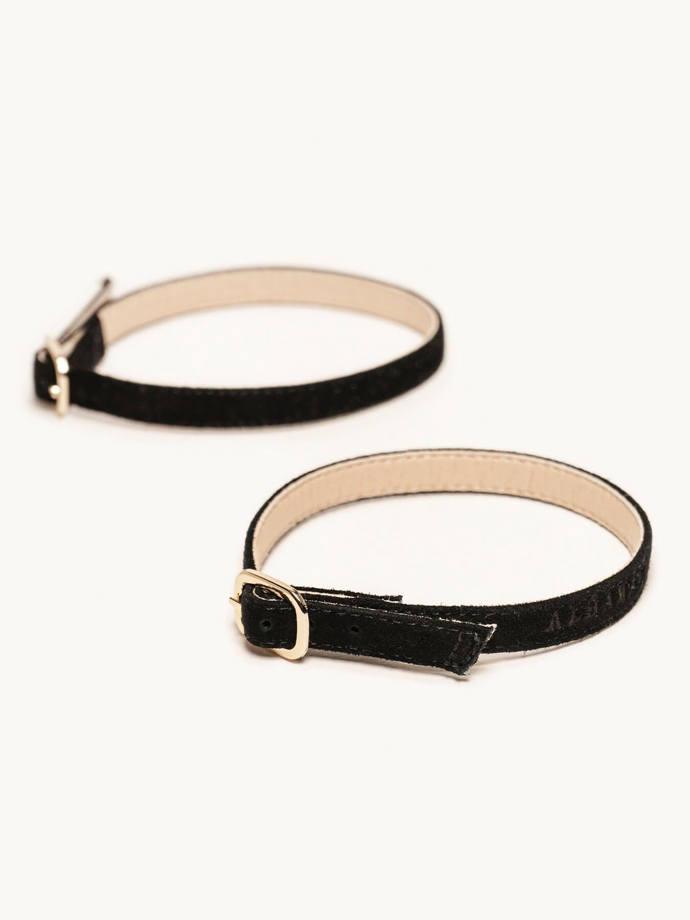 Pulseira Camurça Preto