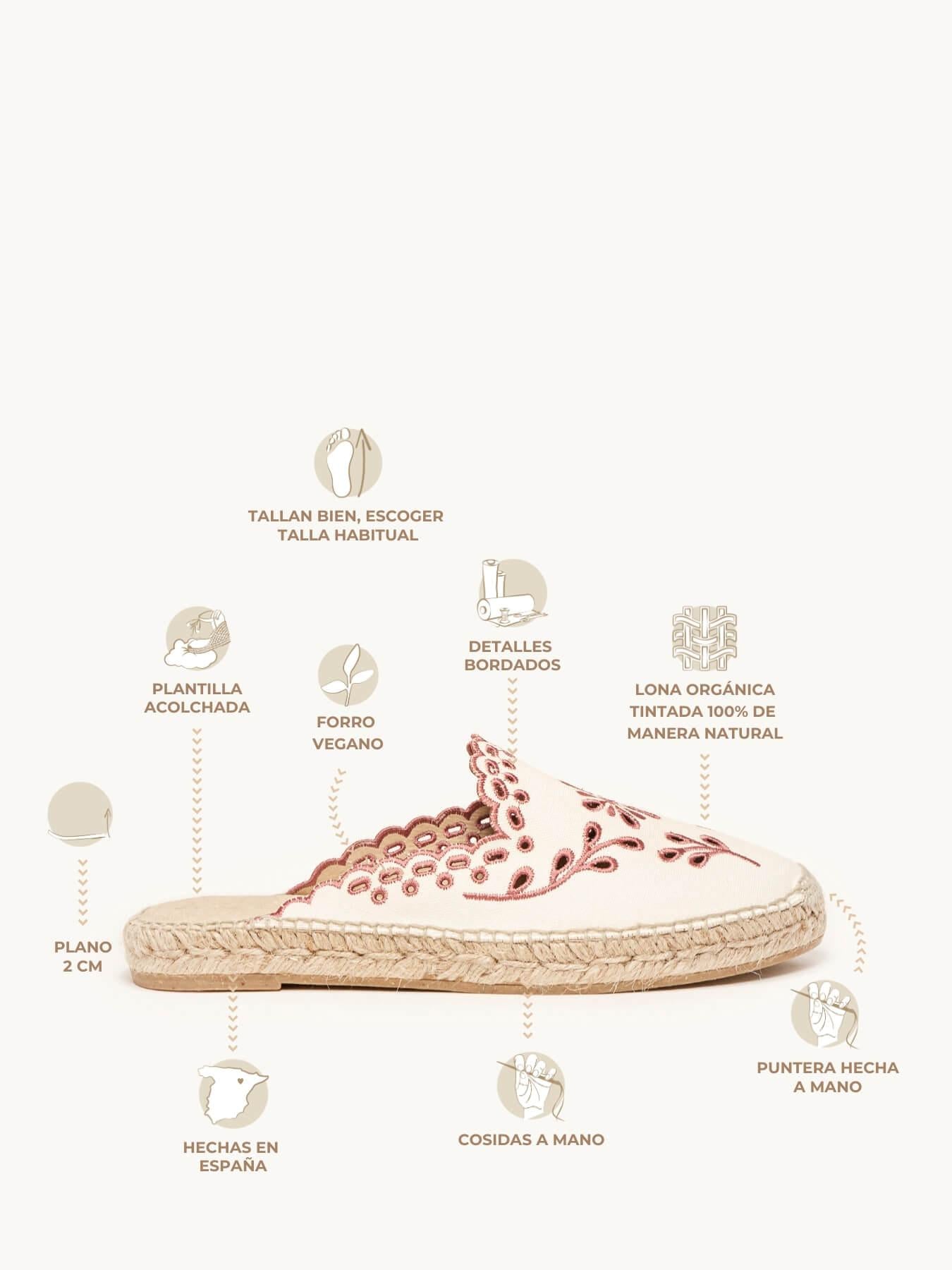 Loto Lona Bordada Bordô