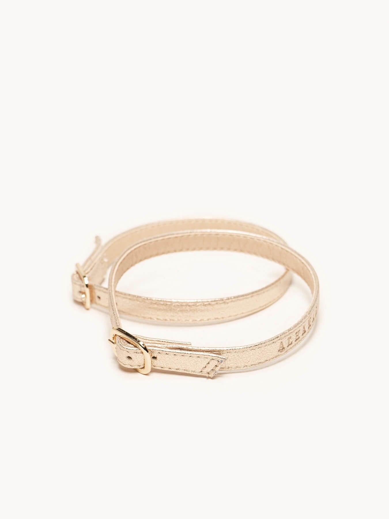Pulseira Camurça Dourado