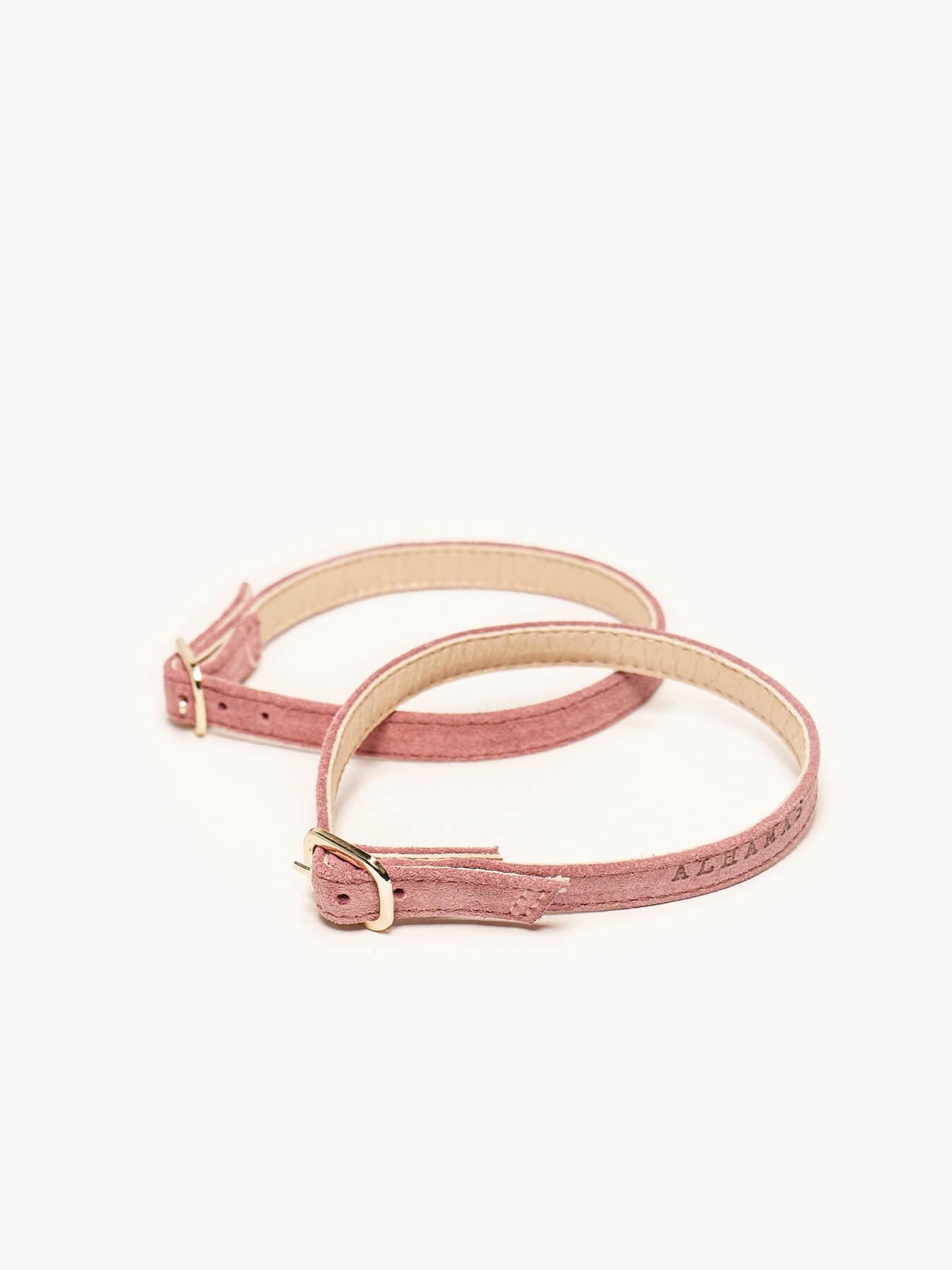 Pulseira Camurça Rosa Escuro