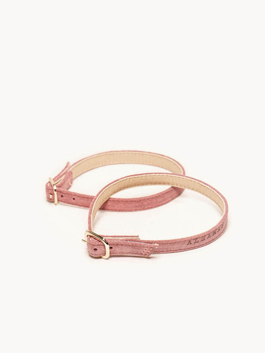 Pulseira Camurça Rosa Escuro