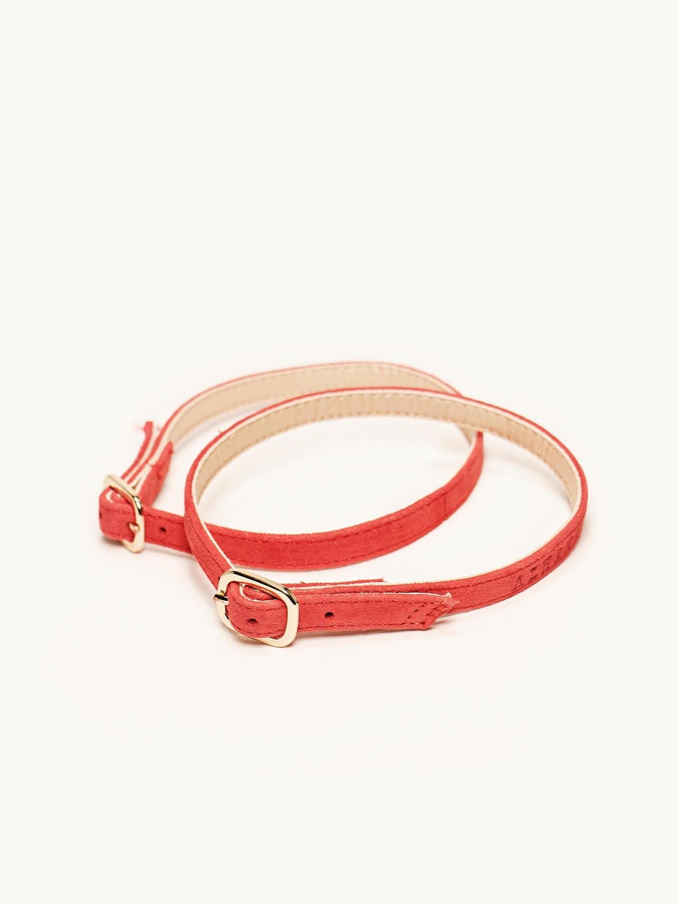 Pulseira de Camurça Vermelho