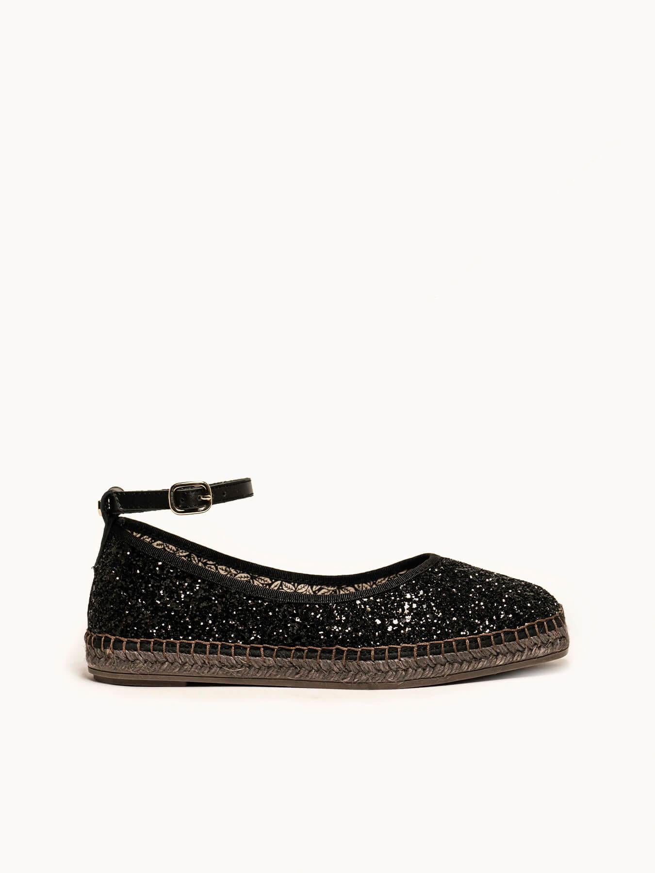Sapatilha Begonia Glitter Preto