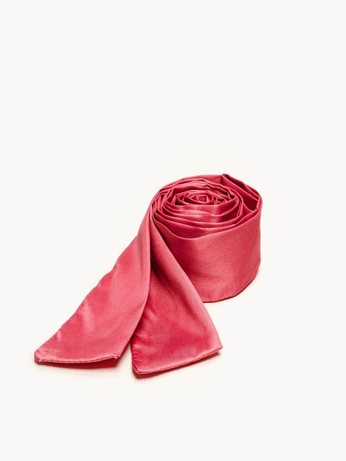 Lenço de cetim rosa fúcsia