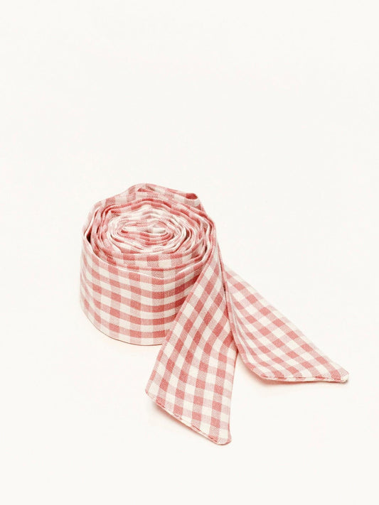Lenço Vichy Rosa Claro