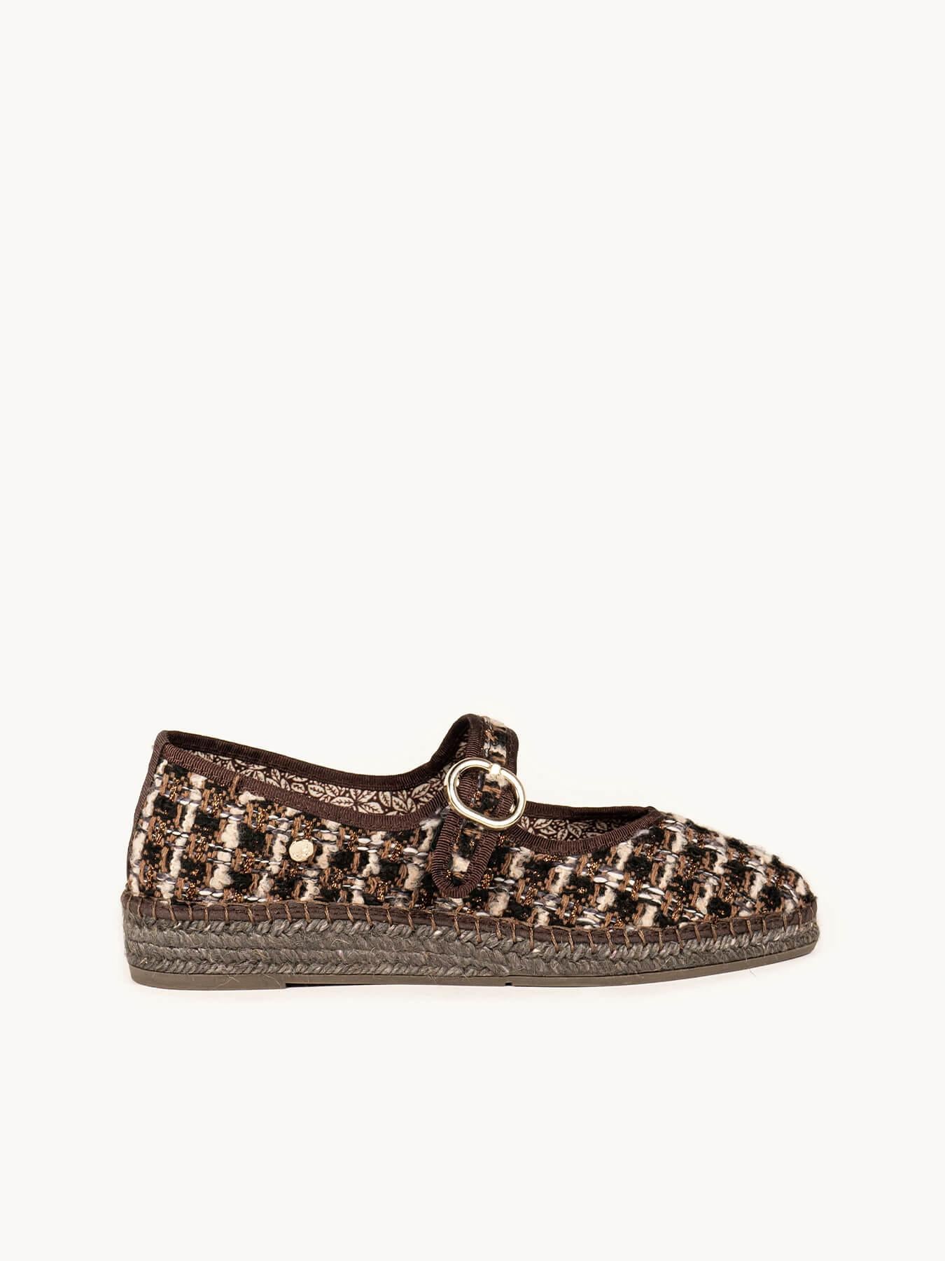 Sapatilha Azucena Tweed Marrom