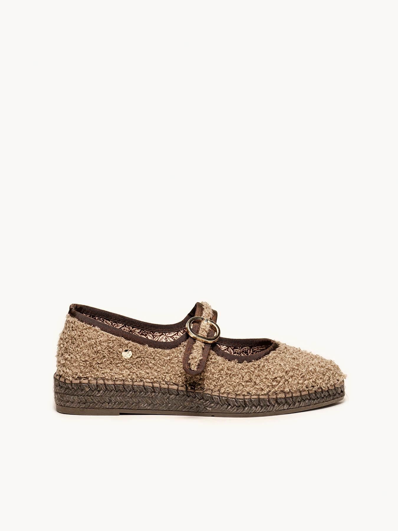 Sapatilha Azucena Sherpa Taupe