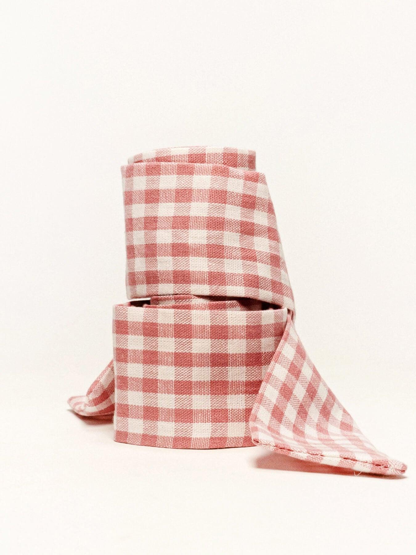 Lenço Vichy Rosa Claro