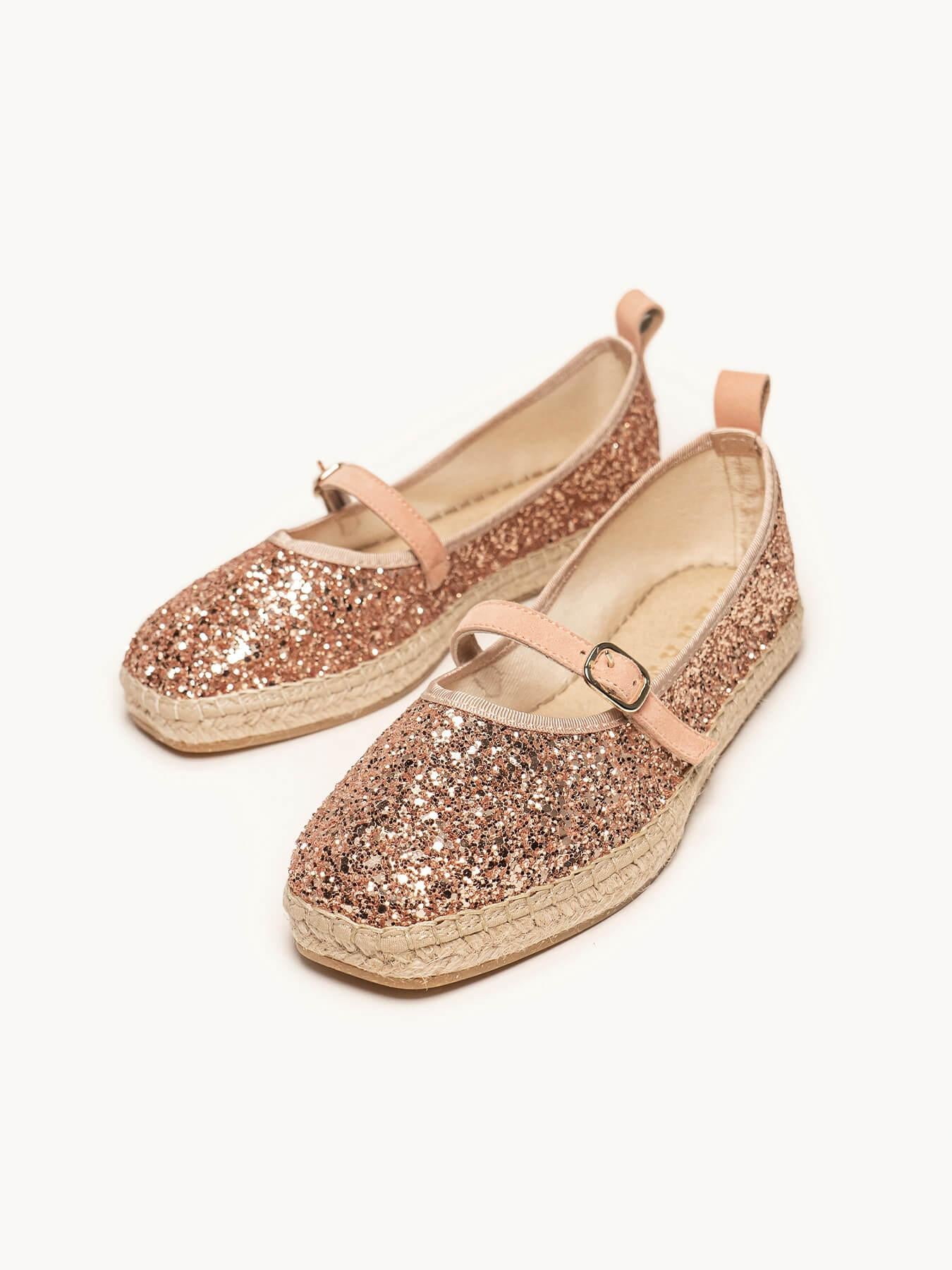 Sapatilha Campanilla Glitter Laranja Claro