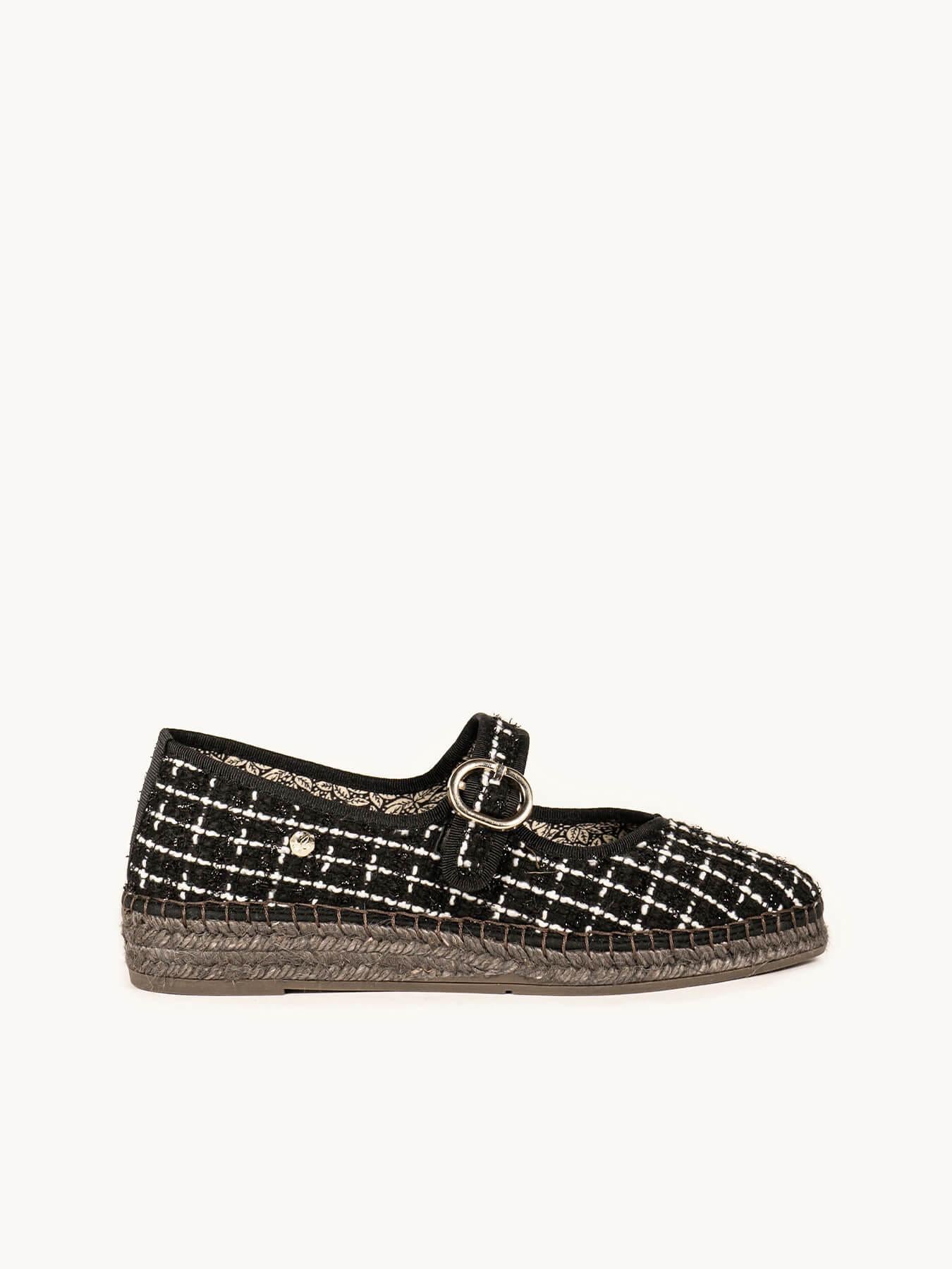 Sapatilha Azucena Tweed Preto