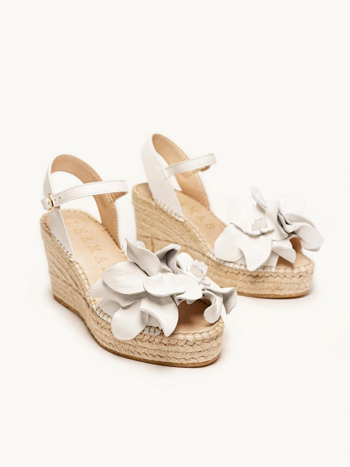 Sapatilha Alelí Anabela 8 cm Napa Branco