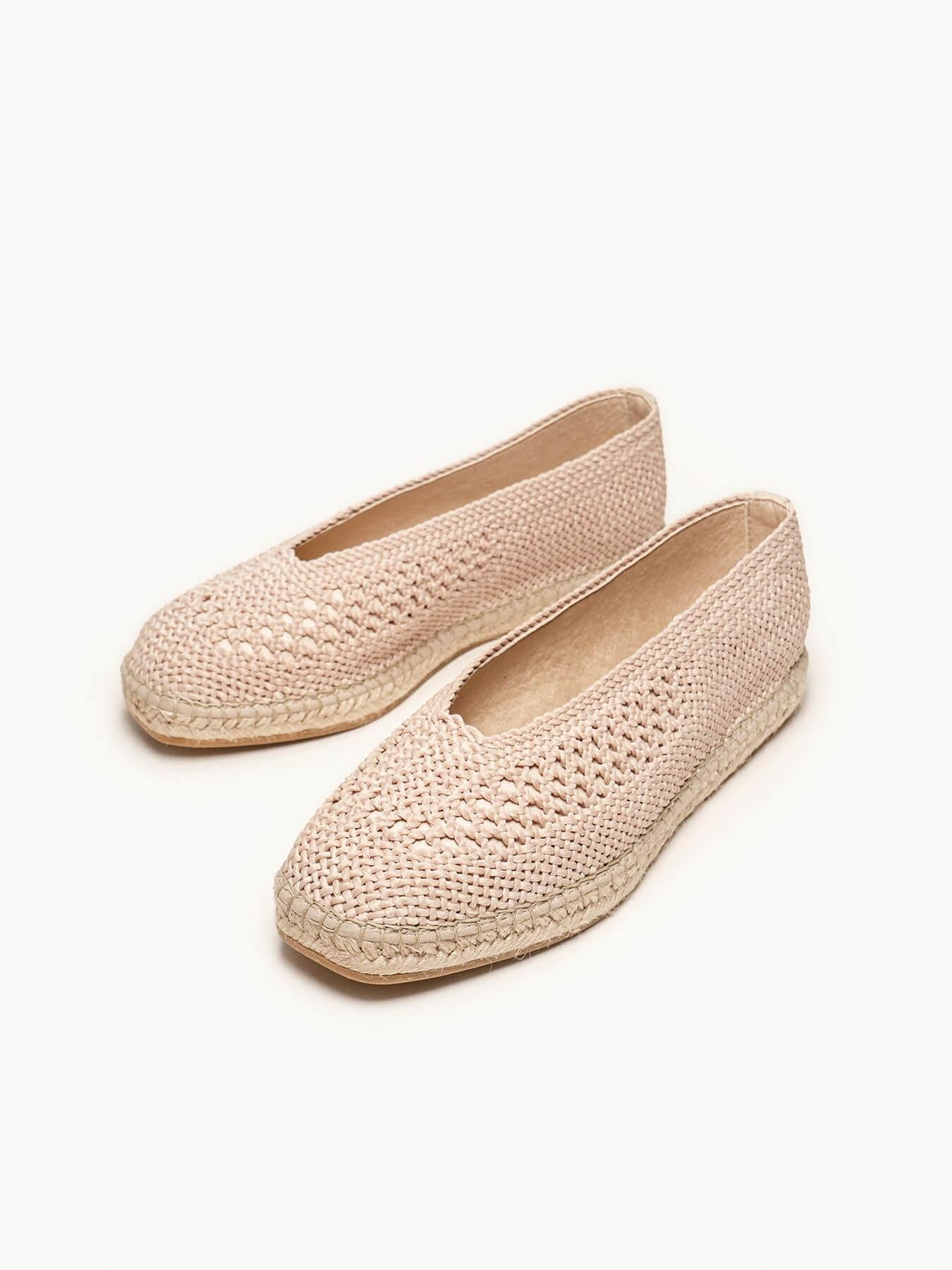 Sapatilha Calêndula Trançada Pedra