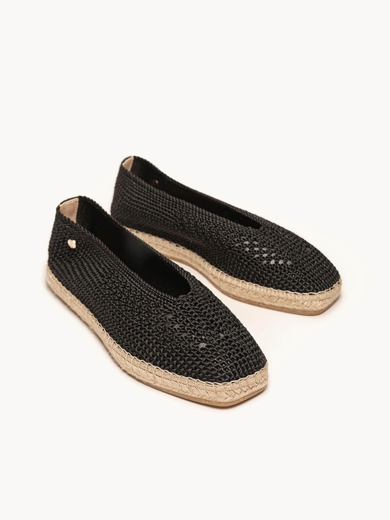 Sapatilha Calêndula Trançada Preto