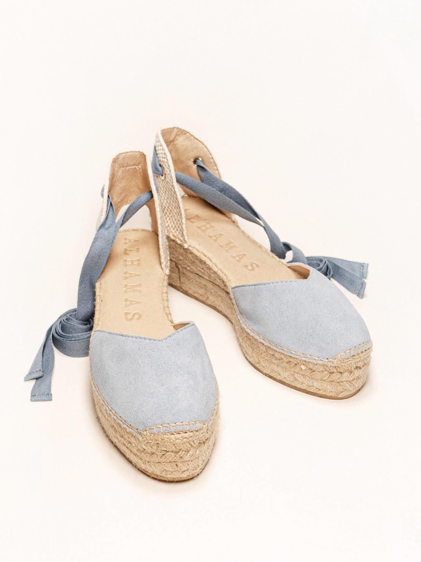 Sandália Plataforma Romero Azul Claro