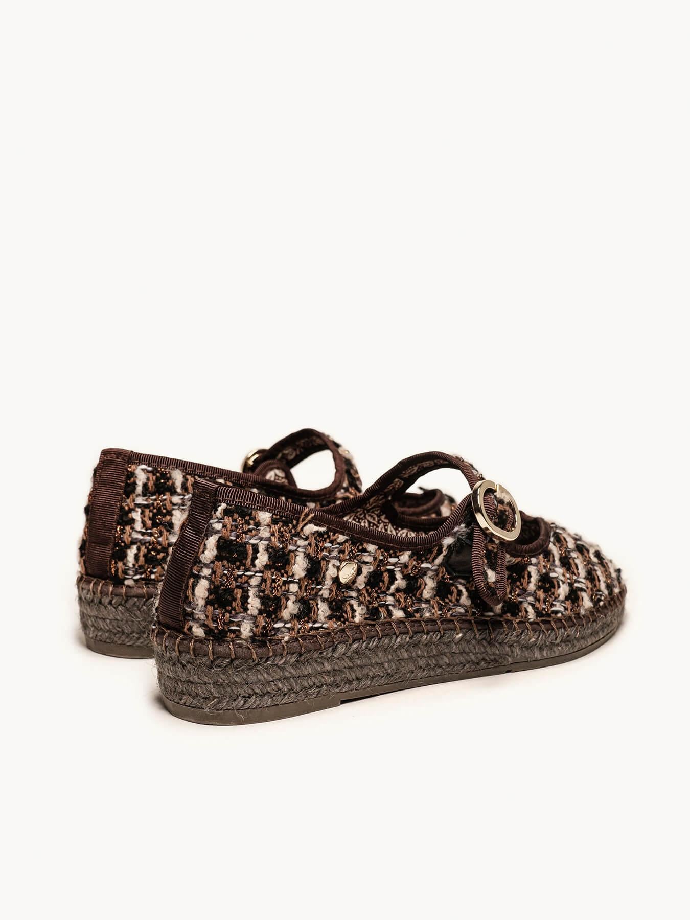 Sapatilha Azucena Tweed Marrom