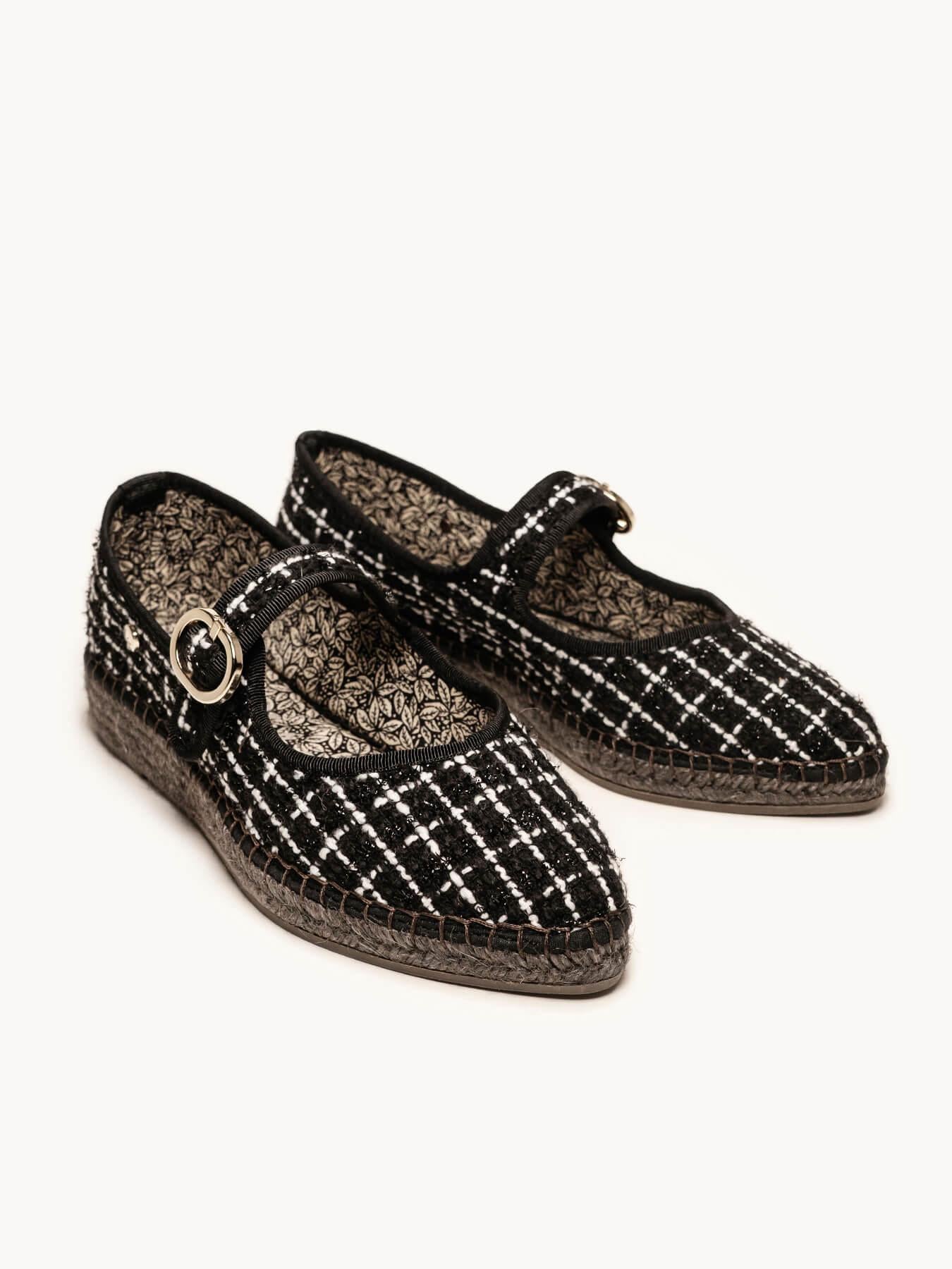 Sapatilha Azucena Tweed Preto