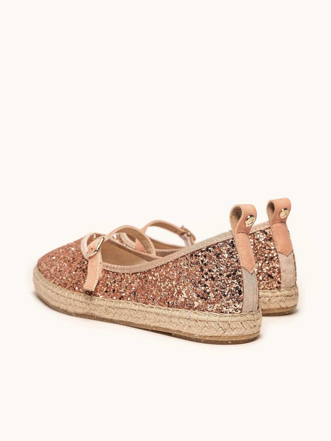 Sapatilha Campanilla Glitter Laranja Claro