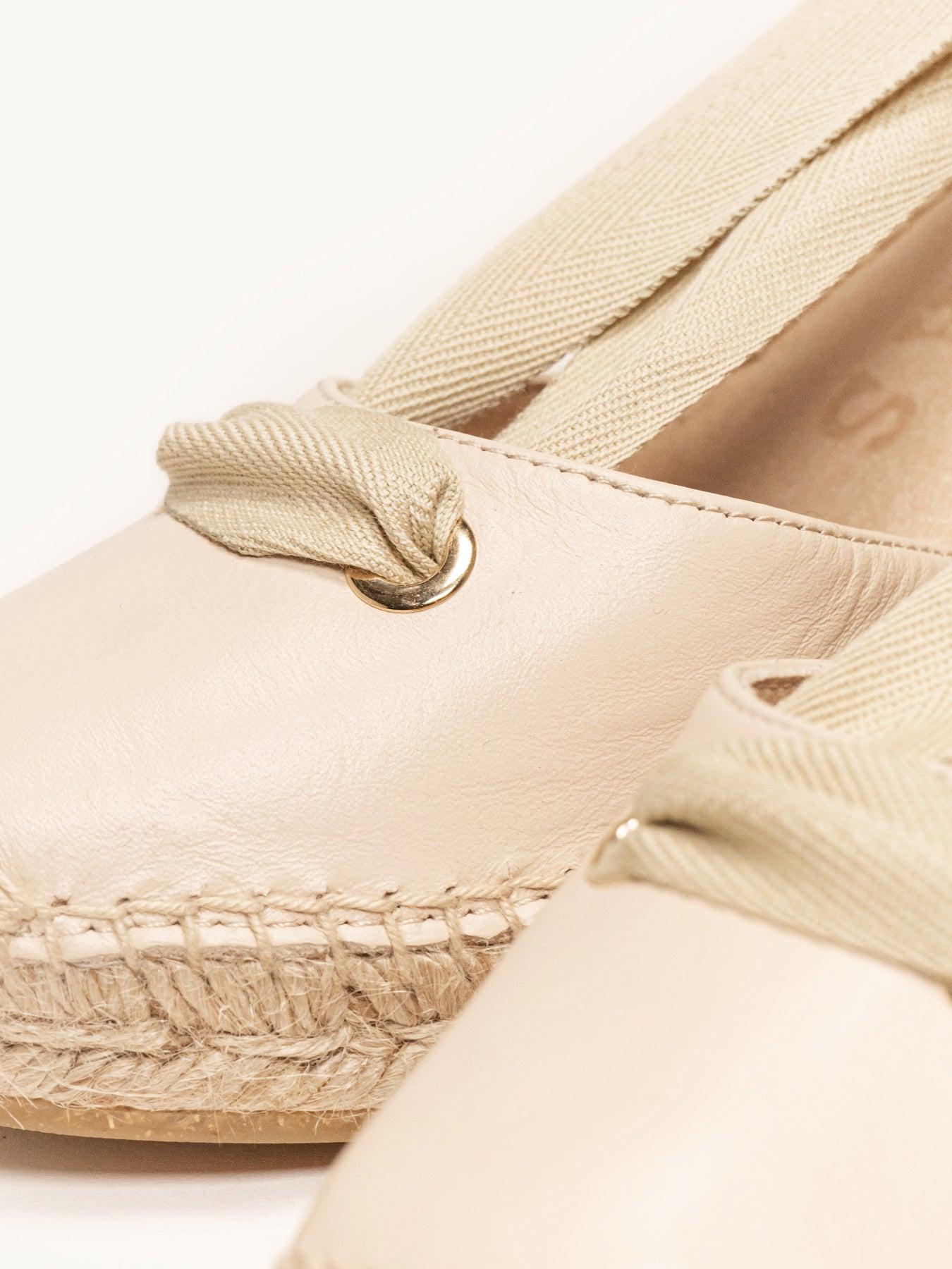 Sandália Anabela Média Melisa Napa Areia