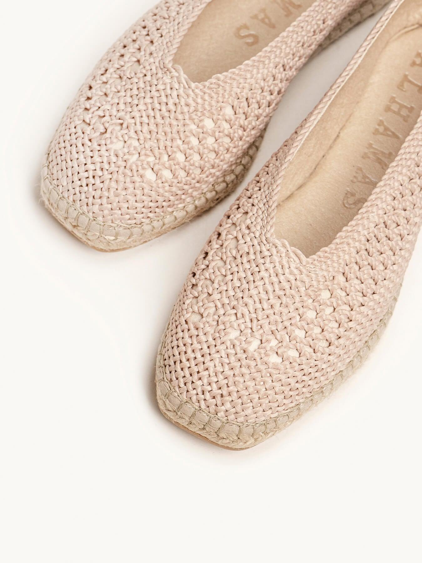 Sapatilha Calêndula Trançada Pedra