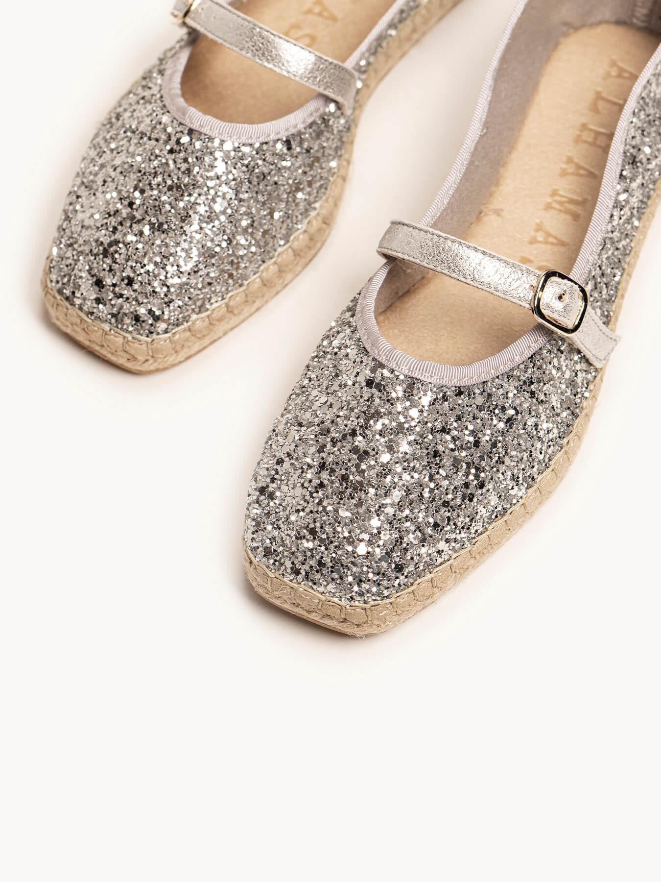 Sapatilha Campanilla Glitter Prata