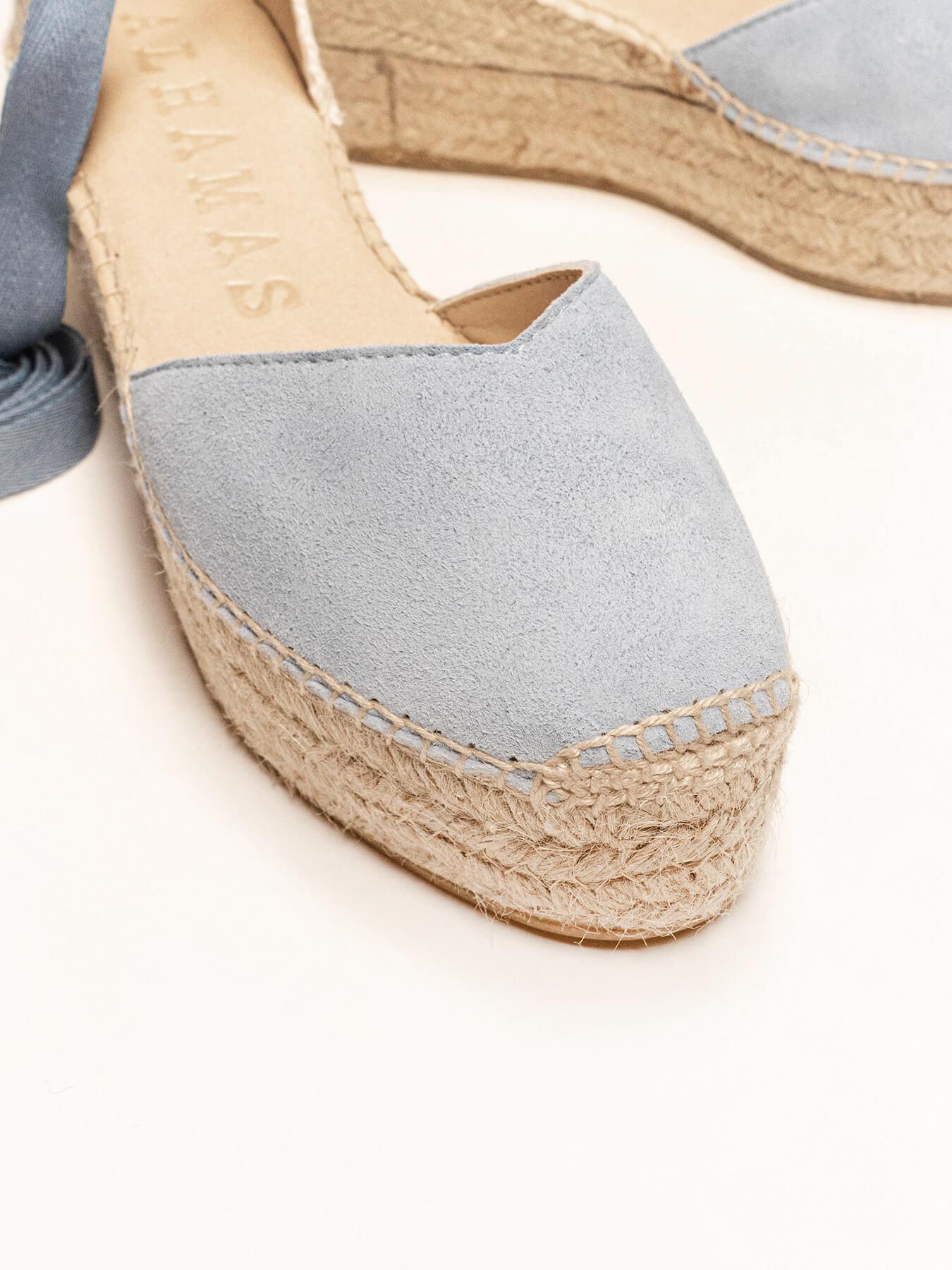 Sandália Plataforma Romero Azul Claro