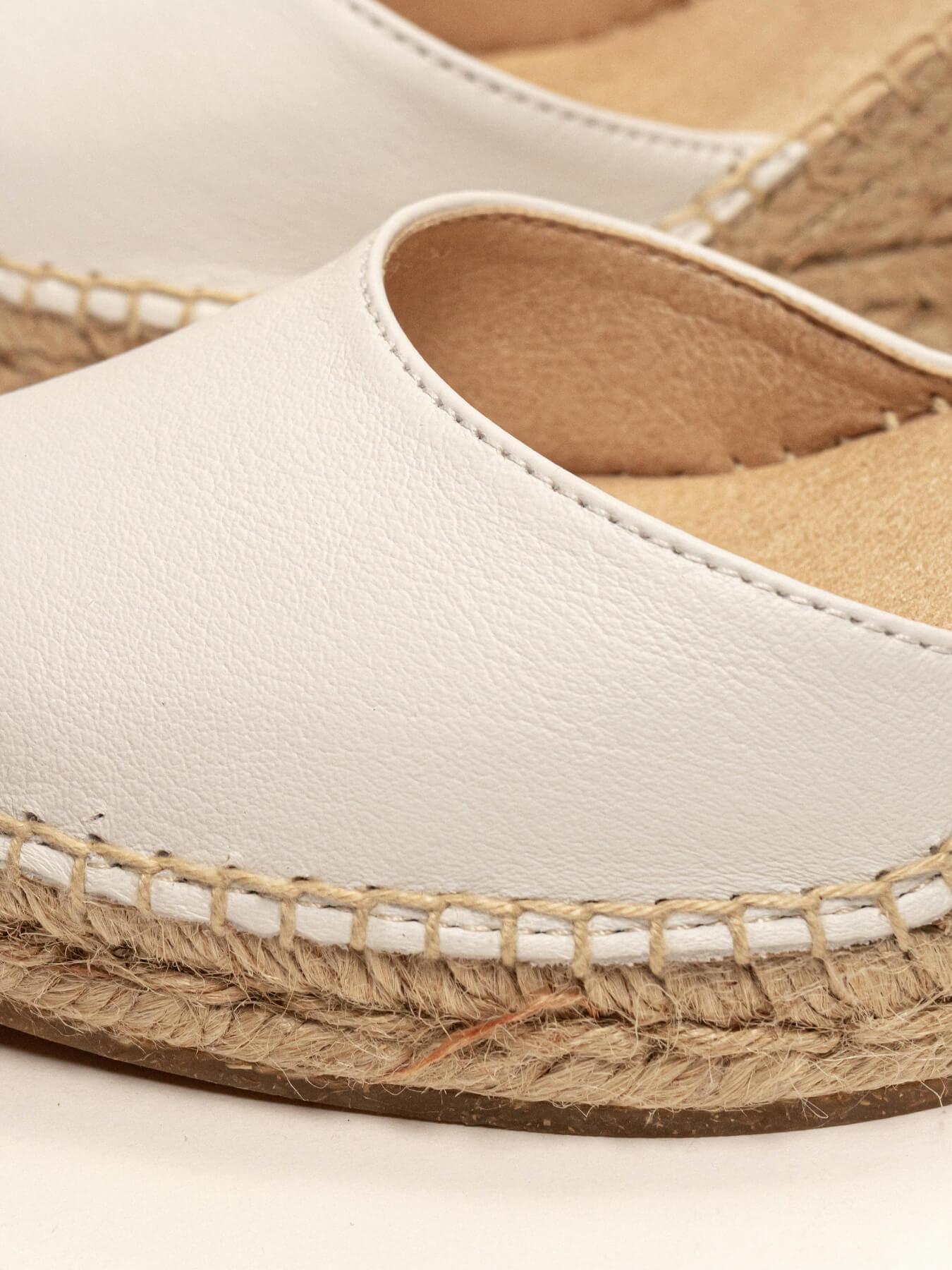 Sandália Marga Anabela 7 cm Napa Branco