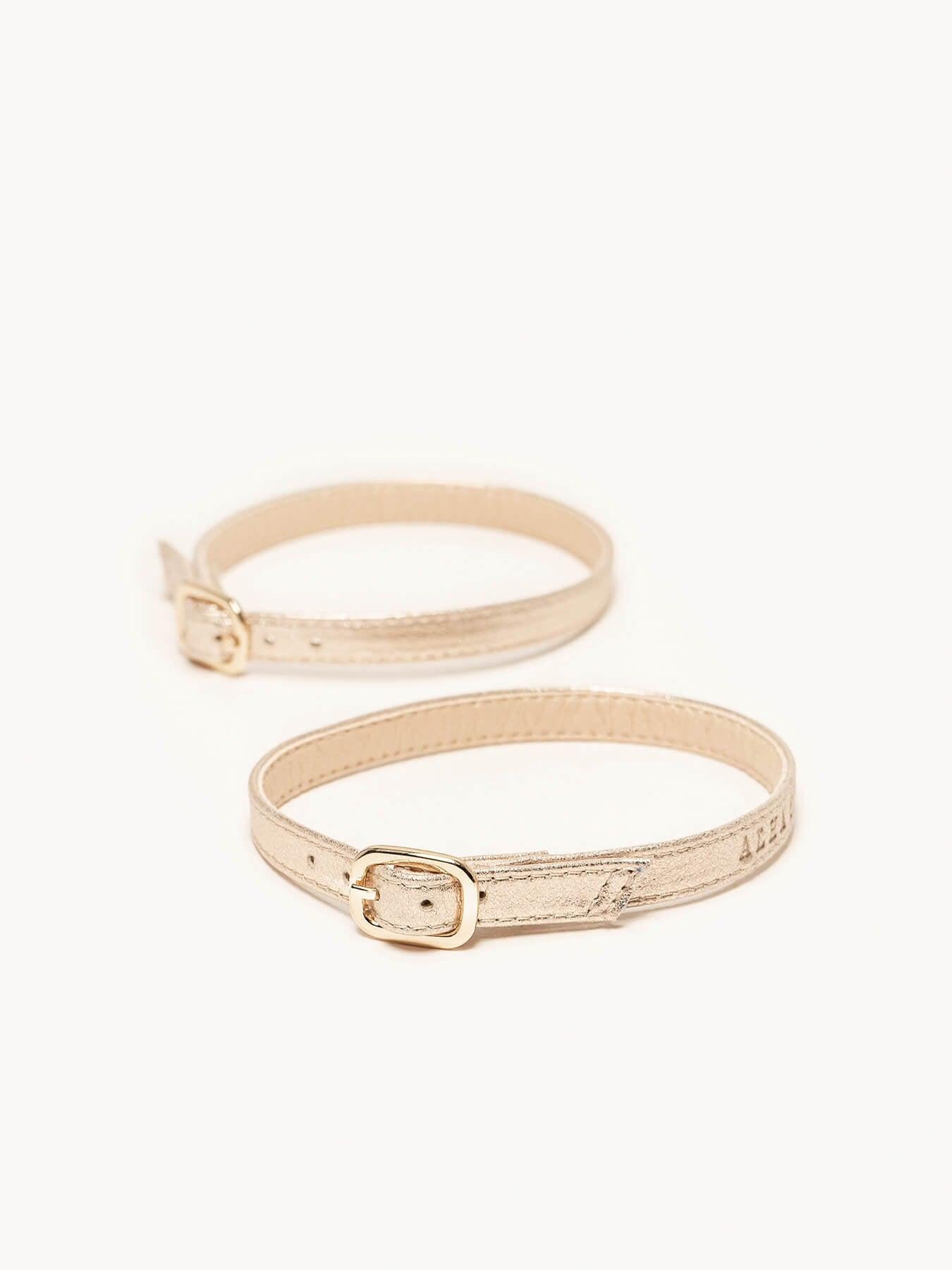 Pulseira de Camurça Dourado