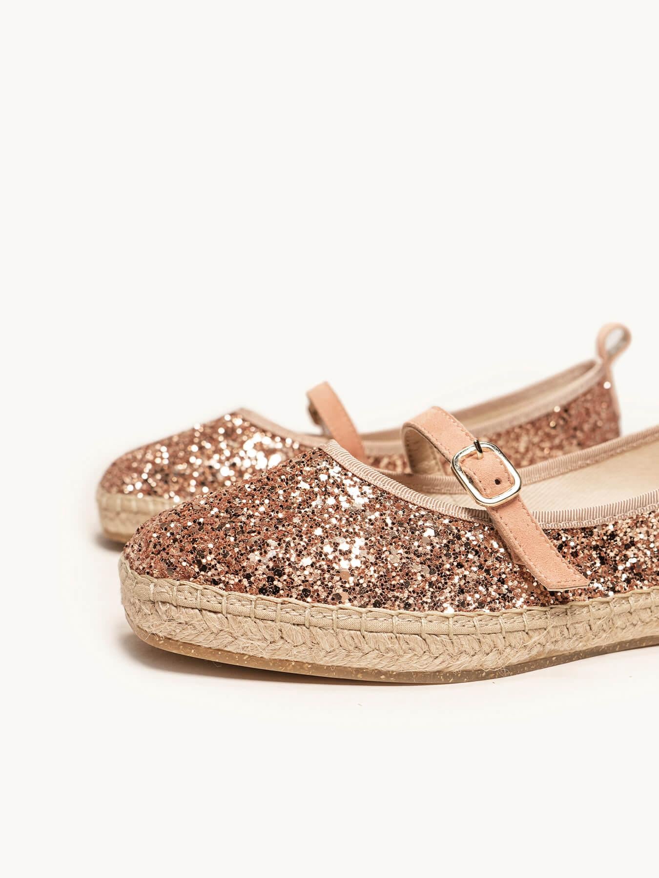 Sapatilha Campanilla Glitter Laranja Claro