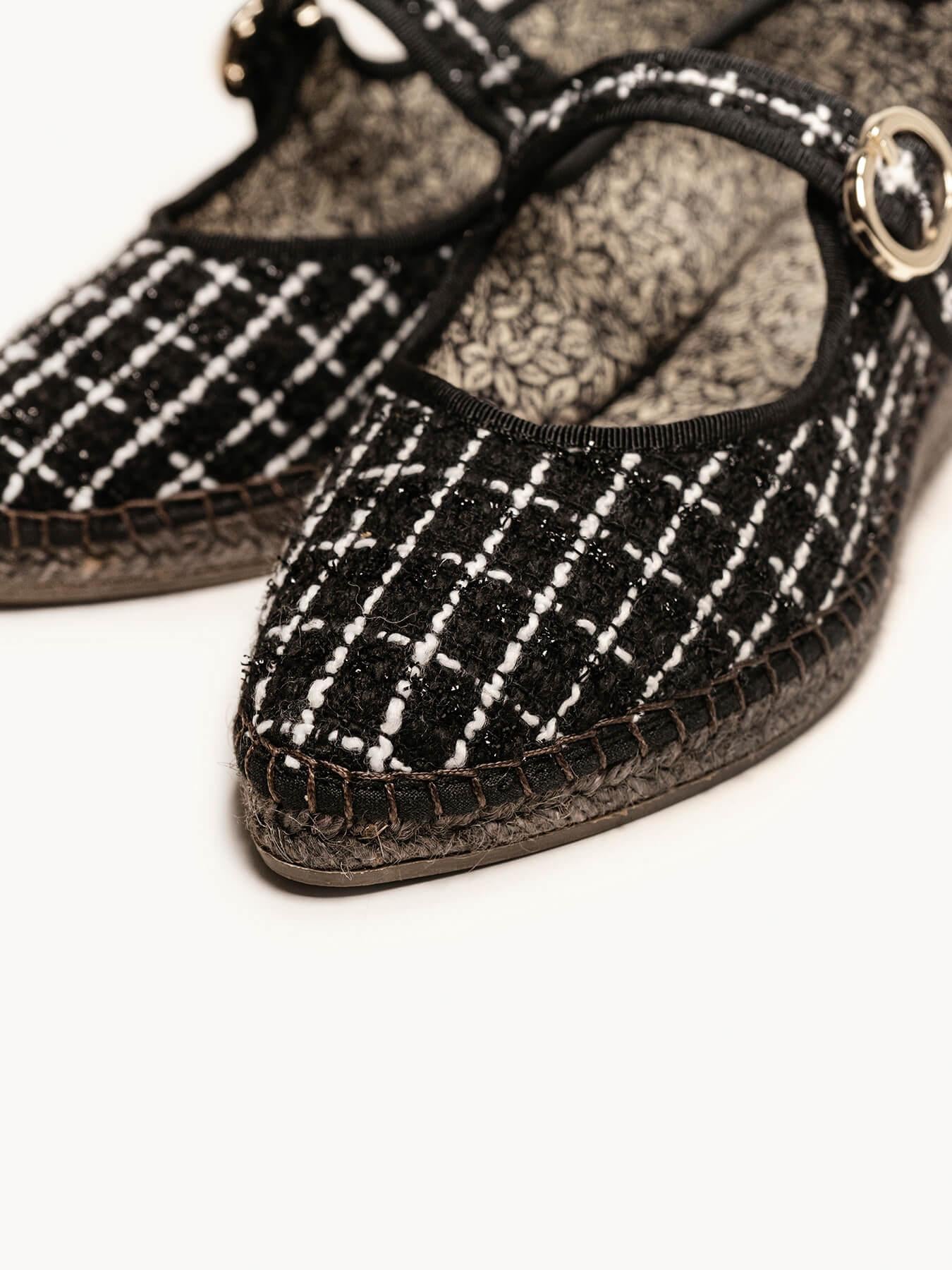 Sapatilha Azucena Tweed Preto