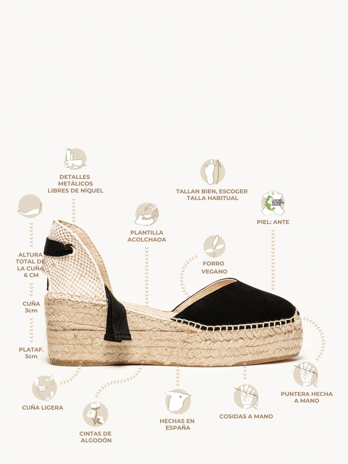 Sandália Plataforma Romero Preta