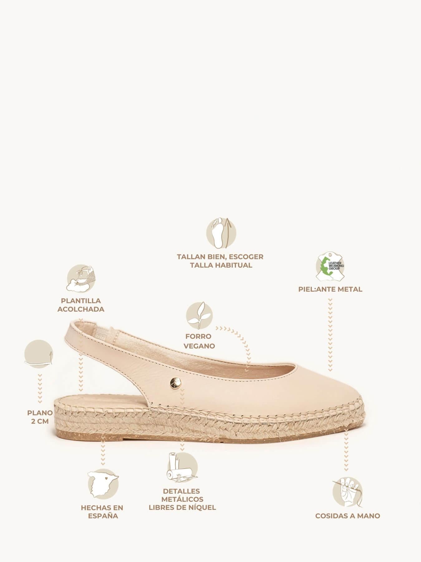 Sandália Camelia Napa Areia